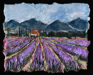 Layered Paper Art Workshop: 1 Point Perspective & Lavender Fields